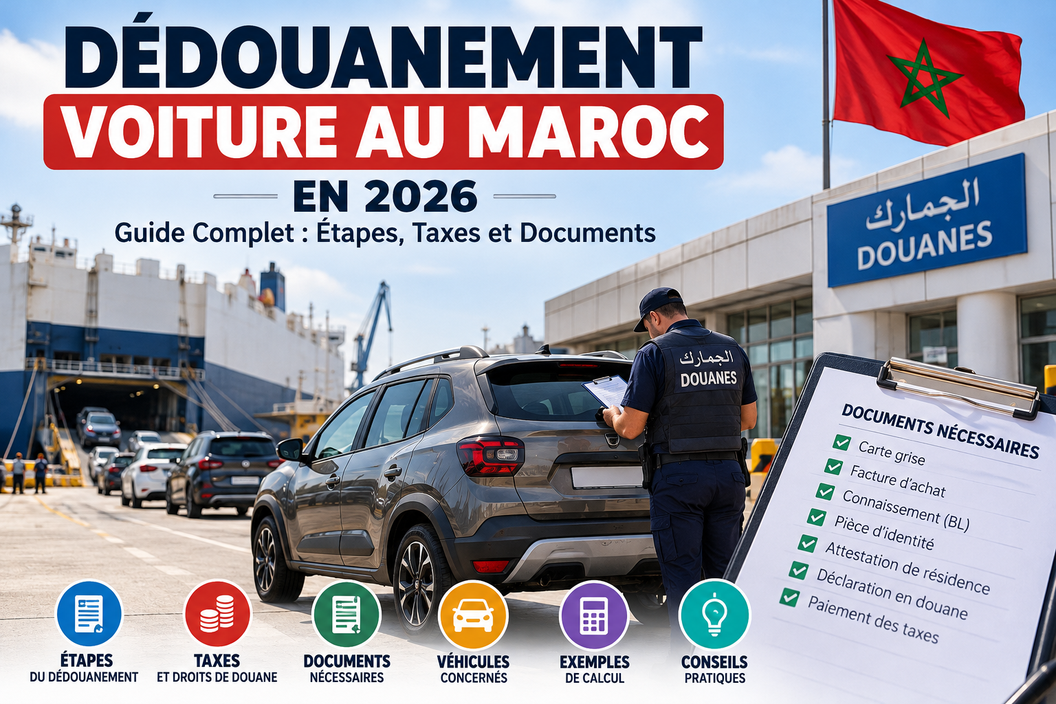 dédouanement voiture Maroc 2026